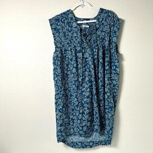 Faherty Blue Floral Mini Dress
